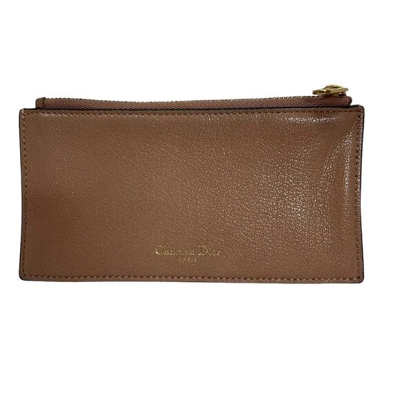 Auth DIOR/ChristianDior Saddle Wallet - Beige Pink Beige Leather - Picture 3 of 8